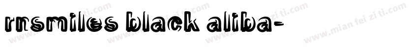 rnsmiles black aliba字体转换